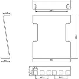 Value 19-Zoll-Schrank Tiefenerweiterung, 101,5mm, 2HE