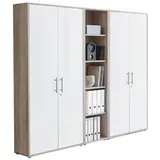 moebel-dich-auf Aktenschrank OFFICE EDITION (Set 10, Büroschrank abschließbar mit Metallgriffen) Made in Germany beige