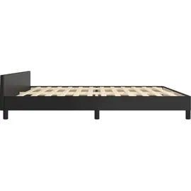 vidaXL Bettgestell 200 x 200 cm Schwarz