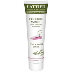 Cattier Rosa Heilerde Maske für empfindliche Haut 100 ml