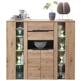 Innostyle Highboard MEMPHIS Artisan Eiche Graphit Nachbildung