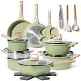 just perfecto Induktions Töpfe Set 21 pcs Grun