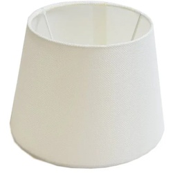 B&S Lampenschirm »Lampenschirm rund für E14/E27 Fassung H 14.5 x Ø 20 cm« weiß