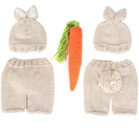 Kaninchenform Anzug Weiche Neugeborene Foto Contume für 0-6 Monate Baby