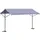 vidaXL Freistehende Markise 400 x 300 cm blau/weiß