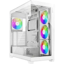 Xilence Xilent Gleam X818.W.ARGB Gaming ATX PC Case white, RGB ATX Midi Tower