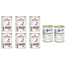ROYAL CANIN Gastro Intestinal GI25 6x400g + ENZO VET Darm-Diät mit Erkrankungen des Verdauungstraktes mit Lamm für Hunde 2x400g