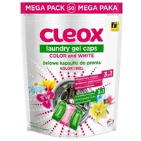 CLEOX Waschmittelkapseln, 3 Kammern für alle Waschmittelarten, 50 Stück