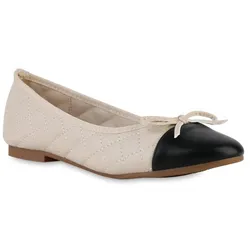 Damen Klassische Ballerinas in Beige