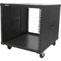 Startech Mobiles Server Rack mit Griffen - 9HE Schwarz