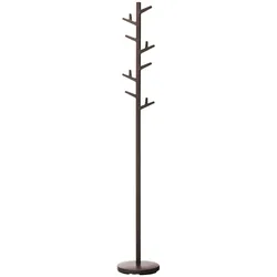 Yamazaki Garderobenständer Kleiderständer Garderobe modern braun mit 8 Haken Branch 07067