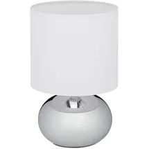 Relaxdays Nachttischlampe Silber