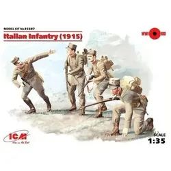 ICM 435687 1:35 WWI Italienische Infanterie, 4 Figuren