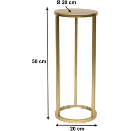 DanDiBo Ambiente Blumenhocker 50 x 50 cm Gold