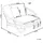 Beliani Sonneninsel 2er Set Loungemöbel beige
