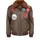 Top Gun Lederjacke 20201007 Dunkelbraun M