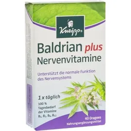 Kneipp Baldrian plus Nervenvitamine Dragees 40 St.