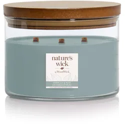 nature's wick Kerze im Glas 3-Docht Warm Lily&Musk