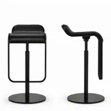 LaPalma Barhocker Lem 37 x 63-75 x 42 cm Schwarz