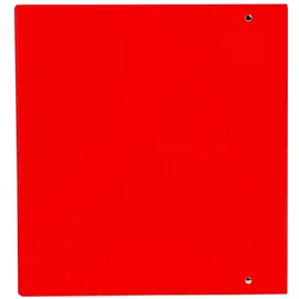 Exacompta 51845RE Ringbuch aus festem PP, 4 Ringe 60 mm, Rücken 90mm, DIN A4+, 1 Stück, Rot