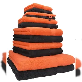 Betz Handtuch Set 12-tlg. blutorange/graphit
