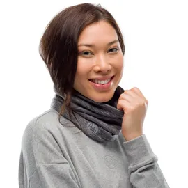 Buff Heavyweight Merinowolle Solid Multifunktionstuch fog grey multi stripes