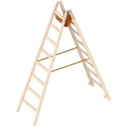 Layher LE-HOLZ-STEHLEITER 2X8 SPROSSEN Ö-NORM