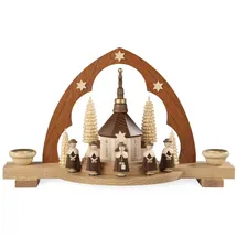 Müller GmbH Müller Schwibbogen Kurrende Spitzbogen natur 30x10x18cm