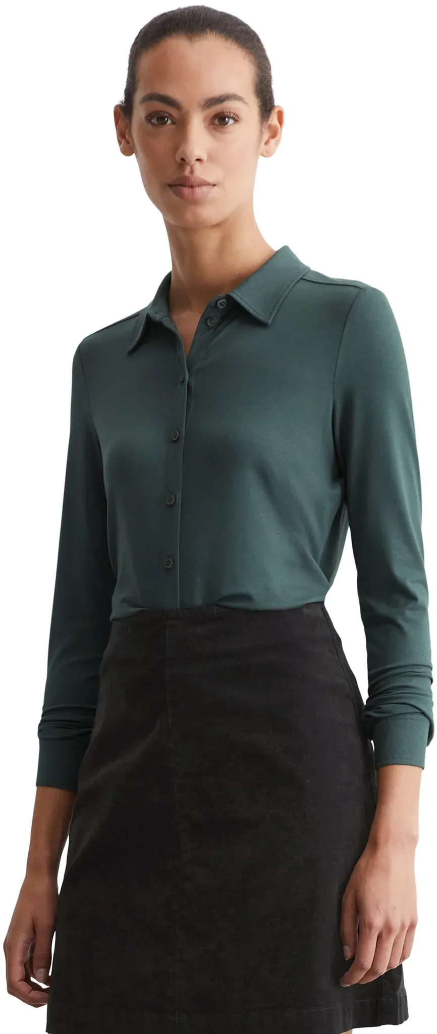 Marc O'Polo Blusenshirt, im hüftlangen Schnitt Marc O'Polo deep emerald XL