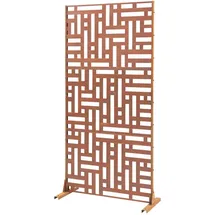 casa.pro Trennwand Bernalda 180x90 cm Stahl Edelrost