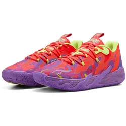 PUMA MB.03 Lo Lava Basketballschuhe 01 - purple glimmer/red blast 37.5