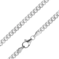 trendor 15258 Herren-Panzerkette 925 Silber Halskette 4,1 mm breit, 55 cm