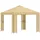 vidaXL Pavillon 3 x 3 m inkl. 4 Seitenteile Creme