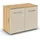 Rauch Kommode RAUCH "Gamma", eiche artisan, beige (champagner), B:80cm H:61cm T:42cm, Holzwerkstoff, Sideboards, Kommode, mit 2 Türen, verstellbaren Böden und viel Stauraum MADE IN GERMANY