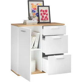 HBZ Kommode BC 1035 weiß matt, BxHxT 95x86x38 cm - weiß