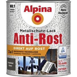 Alpina Anti-Rost Metallschutz-Lack 750 ml eisenglimmer schwarz