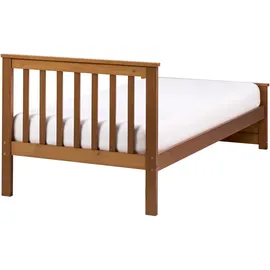 Beliani Bett mit Lattenrost Kiefernholz Olendon 90 x 200 cm