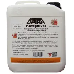 OPTAN Kotzpulver, Streugranulat mit Frischeduft zum Aufnehmen von Erbrochenem, 5 kg - Kanister