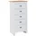 KADIMA DESIGN Sideboard 53 x 114 x 39 cm Weiß / Eiche