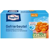 Toppits Gefrierbeutel 1,0 l, 40 St.