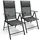 deluke Gartenstuhl 54 x 65 x 106 cm anthrazit 2 St.