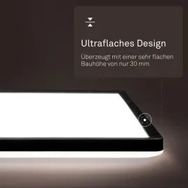 B.K.Licht LED Panel 22W 42x42 cm eckig schwarz