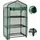 furnicato Mini-Gewächshaus 3 Stufig 69 x 49 x 125 cm grün