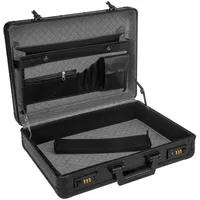 anndora Aktenkoffer Alu schwarz Attaché Koffer DIN A4