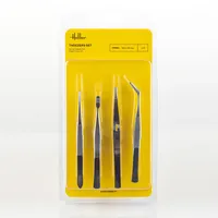 Art-Pol Heller 99023 Tweezers Set (4 Pieces)