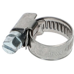 Schlauchschelle Edelstahl W4, Bandbreite 9mm, Spannbereich 10 - 16 mm (3/8")