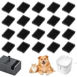 20 Stück Haustierbrunnenfilter Katzenbrunnenfilterersatz Ersetzte Schaumstofffilter Filter für Katzenbrunnen Filterschwamm Katze Filter Trinkbrunnen für Katze Hund Haustier Wasser Dispenser-Filters