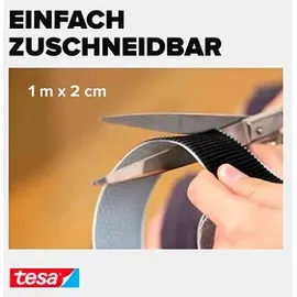 Tesa Klettband ON & OFF® UNIVERSAL schwarz, 1 Rolle