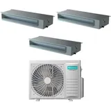 Hisense - Trial Split-Klimagerät 12+12+12 mit 3AMW72U4RFA R-32 12000+12000 mit Fernbedienung und Kabel