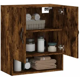 vidaXL Wandschrank Räuchereiche 60x31x70 cm Holzwerkstoff